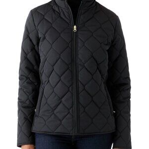 NWT Kim Rogers Women's Side Rib Puff Jacket, Medium, Black